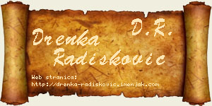 Drenka Radišković vizit kartica